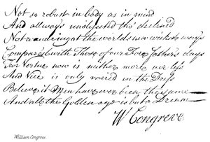 William Congreve av English School