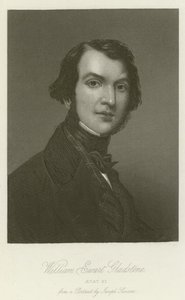 William Ewart Gladstone, Aetat 31 (gravering) av English School