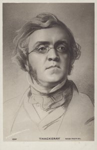 William Makepeace Thackeray (1811–1863), engelsk forfatter (litografi) av English School