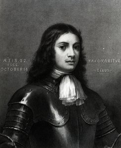 William Penn i en alder av tjueto, trykk laget av S. A. Schoff, 1862 (gravering) av English School
