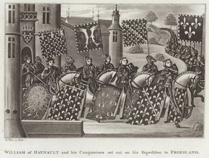 William av Haynault og hans følgesvenner la ut på sin ekspedisjon til Friesland av English School