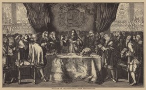 Vilhelm av Oranien-Nassau laget Stadtholder (gravering) av English School