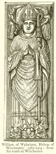 William av Wykeham, biskop av Winchester, 1367-1404 av English School