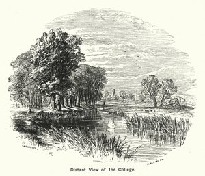 Winchester College: Fjernsyn over høyskolen (gravering) av English School