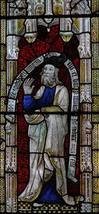 Window Ew som viser Joachim - ektemannen til St Anne av English School