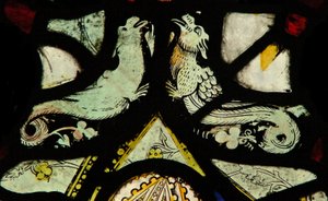 Fenster NaE, Darstellung von Grotesken von English School