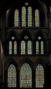 Vindu SE-tspt som viser grisaille av English School