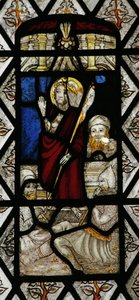 Fenster Sa mit Darstellung der Auferstehung von English School