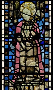 Fenster Ww, die heilige Helena darstellend von English School