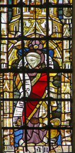 Window Ww som viser en fragmentarisk figur av English School