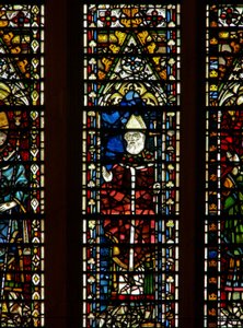 Window Ww som viser en erkebiskop av English School