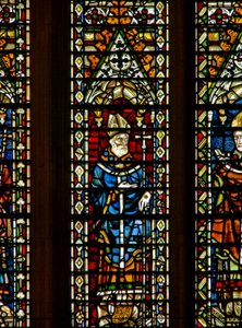 Window Ww som viser en erkebiskop av English School