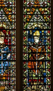 Window Ww som viser en erkebiskop av English School
