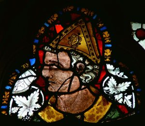 Vindu som viser St. Cuthbert av English School