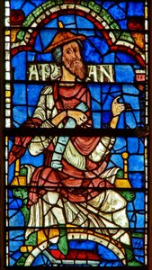 Vindu som viser en slektsfigur: Aram av English School