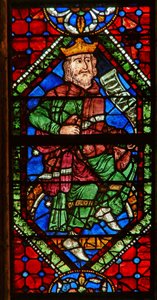 Fenster, das eine genealogische Figur zeigt: David