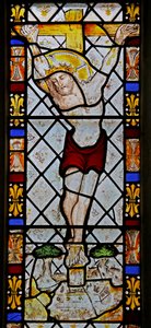 Vindu n3 som viser korsfestelsen av English School