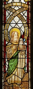 Vindu s5 som viser evangelisten: St. Matteus av English School