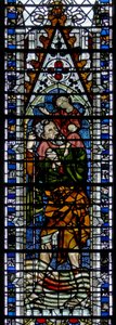 Vindu w2 som viser St Christopher av English School