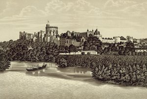 Windsor Castle fra elven av English School