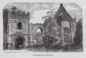 Wingfield Manor (gravering) av English School