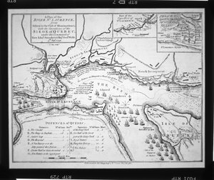 Wolfes plan for beleiringen av Quebec i 1759 av English School