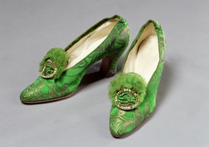 Damesko, 1920-tallet (silke og diamanter) av English School