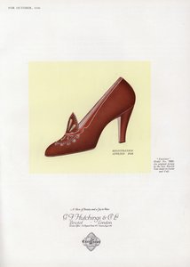 Skoreklame for kvinner, 1930-tallet av English School
