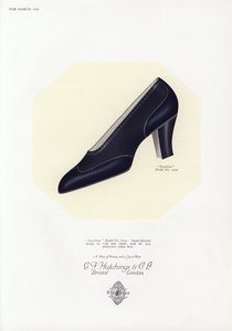 Skoreklame for kvinner, 1930-tallet av English School