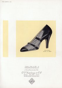 Skoreklame for kvinner, 1930-tallet av English School