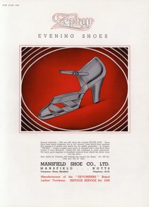 Skoreklame for kvinner, 1930-tallet av English School