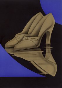 Werbung für Damenschuhe, 1930er von English School