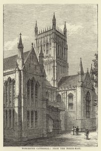 Worcester Cathedral, fra nord-øst av English School