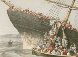 Vraket av 'Birkenhead' av English School