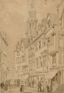 Wych Street, London (wc på papir) av English School