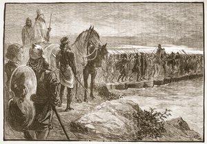 Xerxes krysser Hellespont av English School