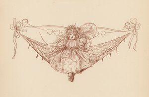 Ye Summer Girl (farge litho) av English School