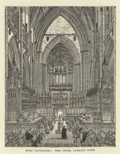 York Cathedral, koret, ser vestover av English School