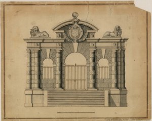 York Stairs av Inigo Jones, ca 1626 av English School