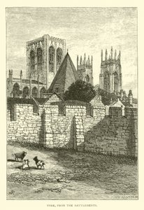York, fra Battlements av English School