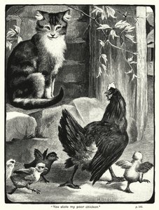 quot;Du stjal den stakkars kyllingen minquot; (gravering) av English School