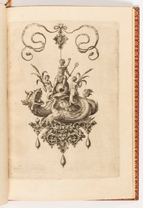Trykk, plate 4, fra Bubbles Kunstig arketype del to (anheng, øredobber, etc. Design av den mest dyktige naturen, del to) av Engraved by Adriaen Collaert