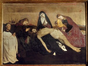 Pietaen i Villeneuve les Avignon. Maleri av Enguerrand Quarton (1410 - 1462)