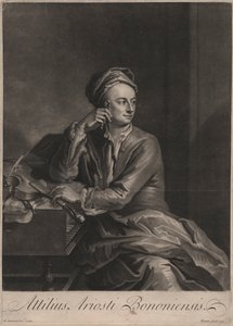 Attilus Ariosti Bononiensis, gravert av John Simon (1675-1751), 1719 (mezzotint) av Enoch Seeman