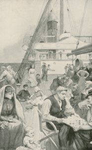 Forlystelser om bord på et emigrantskip av Enoch Ward