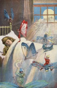 Fefolk (fargelitografi) av Enoch Ward