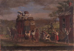 Studie for Pemigewasett-treneren, ca. 1880-89