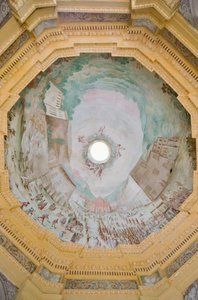 Hvelv med et fugleperspektiv av helligdommen av Enrico and Guidobono Bartolomeo Haffner
