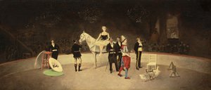 Sirkusscene, ca. 1890 av Enrique Atalaya González