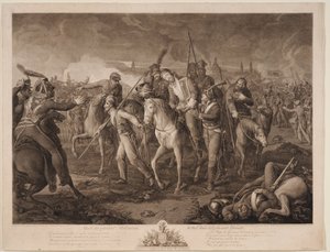 General Aleksey Melissinos død 26. august 1813, 1813 av Ephraim Gottlieb Krüger